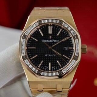 Audemars Piguet Royal Oak 15400OR 41mm Custom with Moissanite Diamonds -