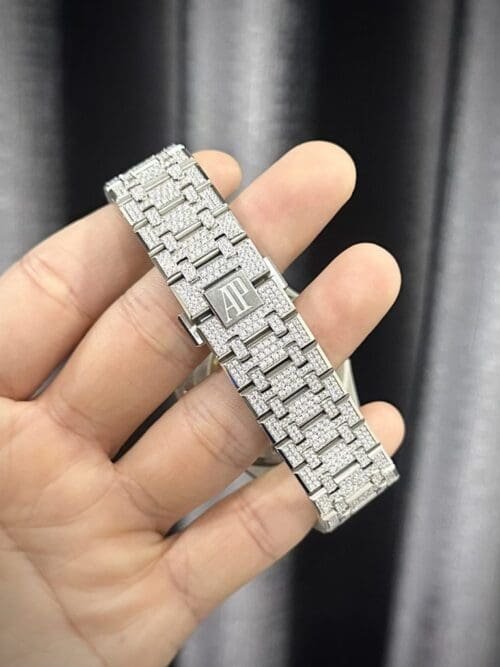 Audemars Piguet Royal Oak 41mm Custom with Moissanite Diamonds -