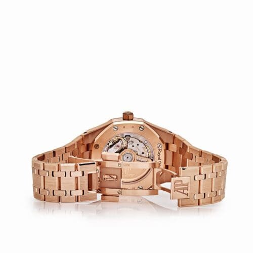 Audemars Piguet Royal Oak Ladies Rose Gold Pink Dial -