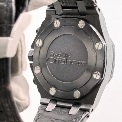 Audemars Piguet Royal Oak Offshore Chronograph Bumble Bee Carbon Black Dial Alligator -