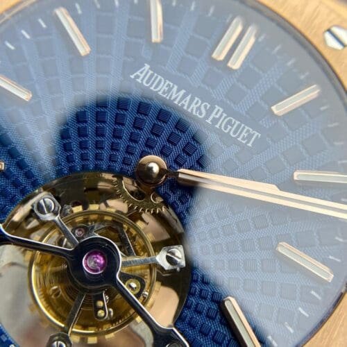 Audemars Piguet Royal Oak Tourbillon 26522OR 41mm in Rose Gold with Blue Dial -