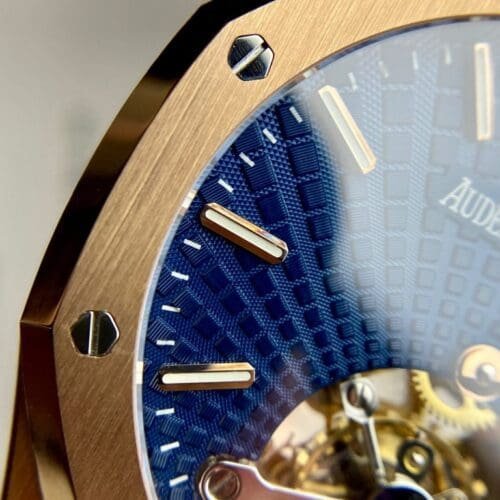 Audemars Piguet Royal Oak Tourbillon 26522OR 41mm in Rose Gold with Blue Dial -