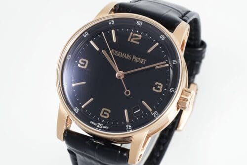 Code11.59 15210 41mm RG Black Dial On Black Leather Strap APSF A4302 Super Clone -