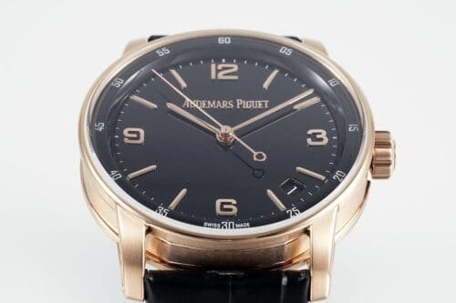 Code11.59 15210 41mm RG Black Dial On Black Leather Strap APSF A4302 Super Clone -