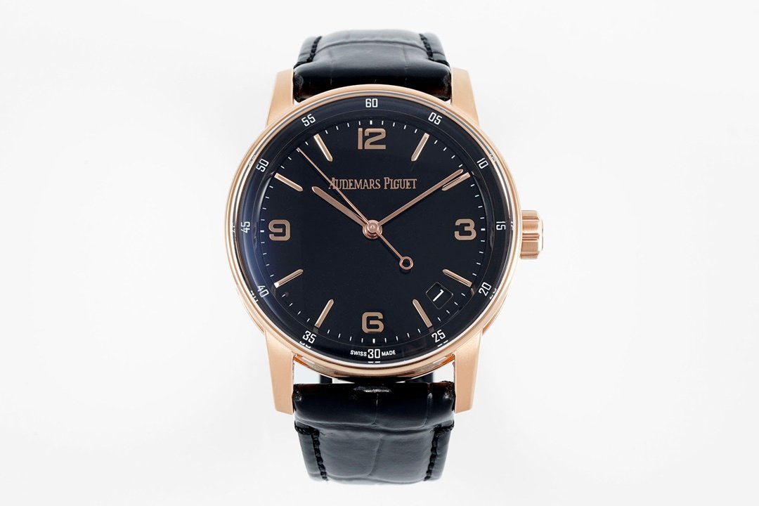 Code11.59 15210 41mm RG Black Dial On Black Leather Strap APSF A4302 Super Clone -