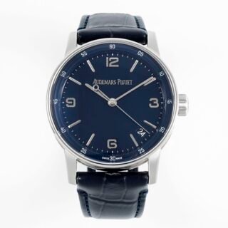 Code11.59 15210 41mm SS Blue Dial On Blue Leather Strap APSF A4302 Super Clone -