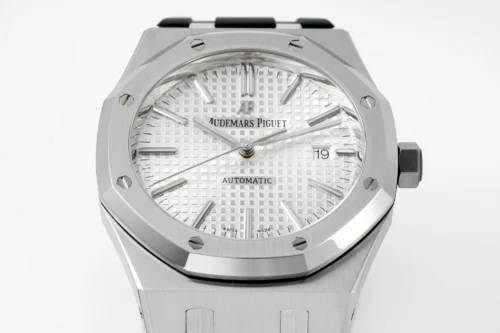 Royal Oak 15400 1:1 Best Edition SS/RU White Textured Dial APSF SA3120 Super Clone -