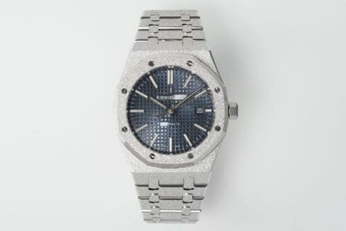 Royal Oak 15410 Frosted SS/SS Blue Textured Dial APSF SA3120 Super Clone -