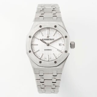 Royal Oak 15450 37mm SS/SS White Textured Dial APSF SA3120 Super Clone -