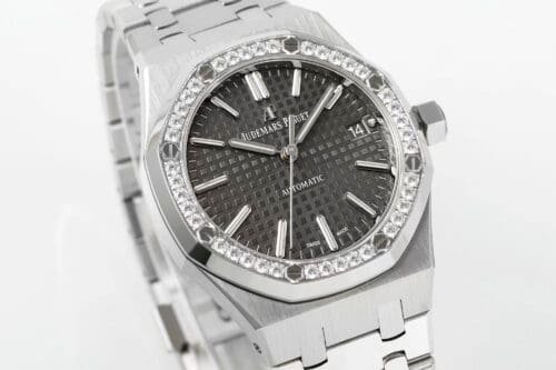 Royal Oak 37mm 15451 SS APSF 1:1 Best Edition Gray Textured Dial on SS Bracelet SA3120 Super Clone -