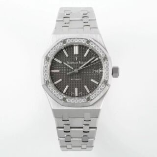 Royal Oak 37mm 15451 SS APSF 1:1 Best Edition Gray Textured Dial on SS Bracelet SA3120 Super Clone -