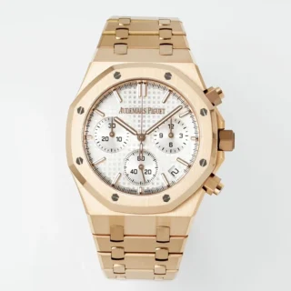 Royal Oak Chrono 26240 RG APSF White/RG Dial on RG Bracelet -