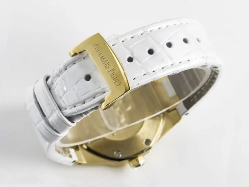 Royal Oak Ladies 33mm YG DRF Best Edition MOP Dial Diamonds Bezel -