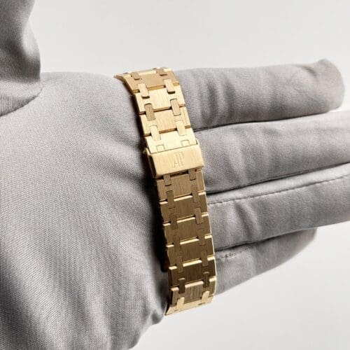 Royal Oak Yellow Gold Diamond Dial Diamond Bezel Quartz -