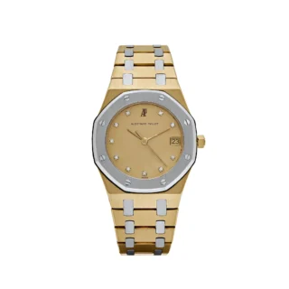 Royal Oak Yellow Gold White Gold Diamond Dial Quartz -